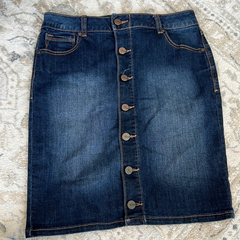 Womens vintage denim skirt